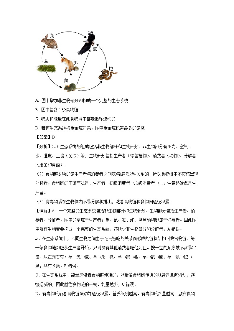 [生物]2024年山东省聊城市中考真题试题(解析版)02