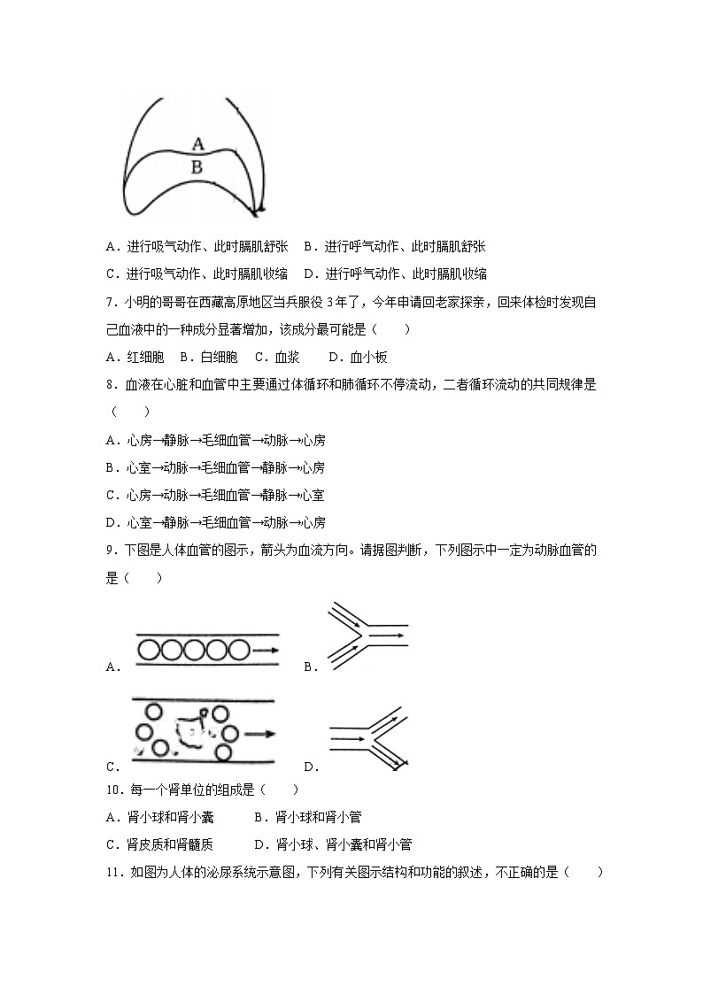 [生物][期末]陕西省西安市莲湖区2023-2024学年七年级下学期期末试题02