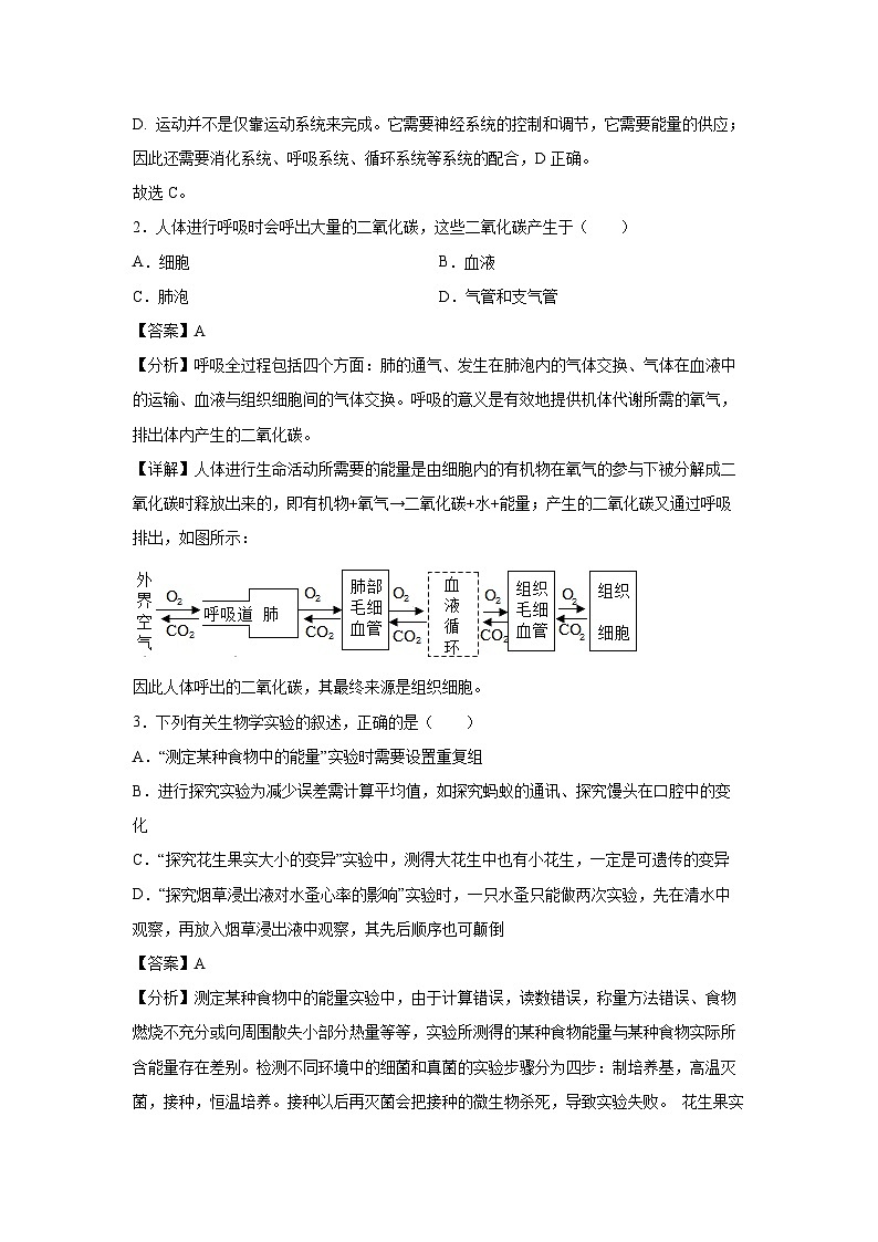[生物]卷06-[临考满分]2024年中考临考满分模拟卷(广东省卷)(解析版)第2页