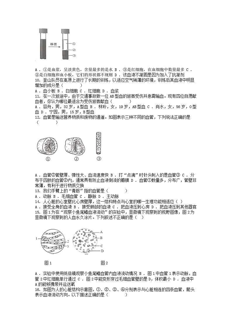 [生物][期中]广东省揭阳市揭东区2023-2024学年七年级下学期生物期中试卷02