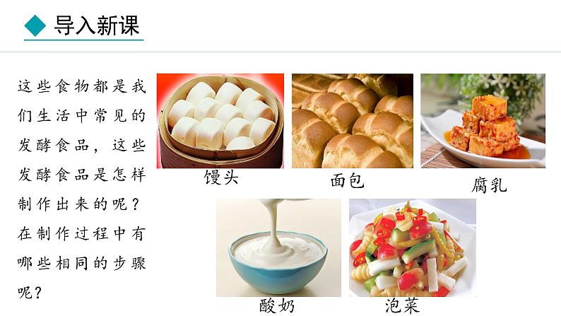 冀少版八年级生物上册课件 5.3.1  发酵食品的制作03