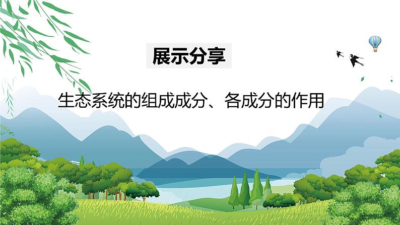 1.2.2生物与环境组成生态系统（第一课时）教学课件-2023-2024学年人教版七年级生物上册07