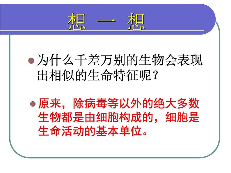 北师大版生物七年级上册 2.3.1细胞的结构与功能 教学课件第2页