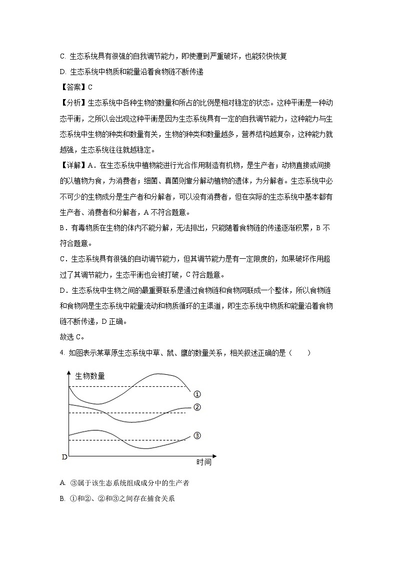 [生物]山东省菏泽市鲁西新区2023-2024学年八年级下学期第二次月考(6月)试题(解析版)02