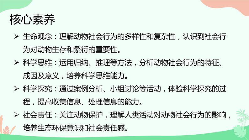 【核心素养】人教版初中生物八年级上册5.2.3《社会行为》课件＋课时练习＋教案（含教学反思）02