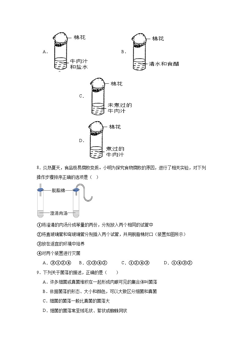 【核心素养】人教版初中生物八年级上册5.4.1《细菌和真菌的分布》课件＋课时练习＋教案（含教学反思）02