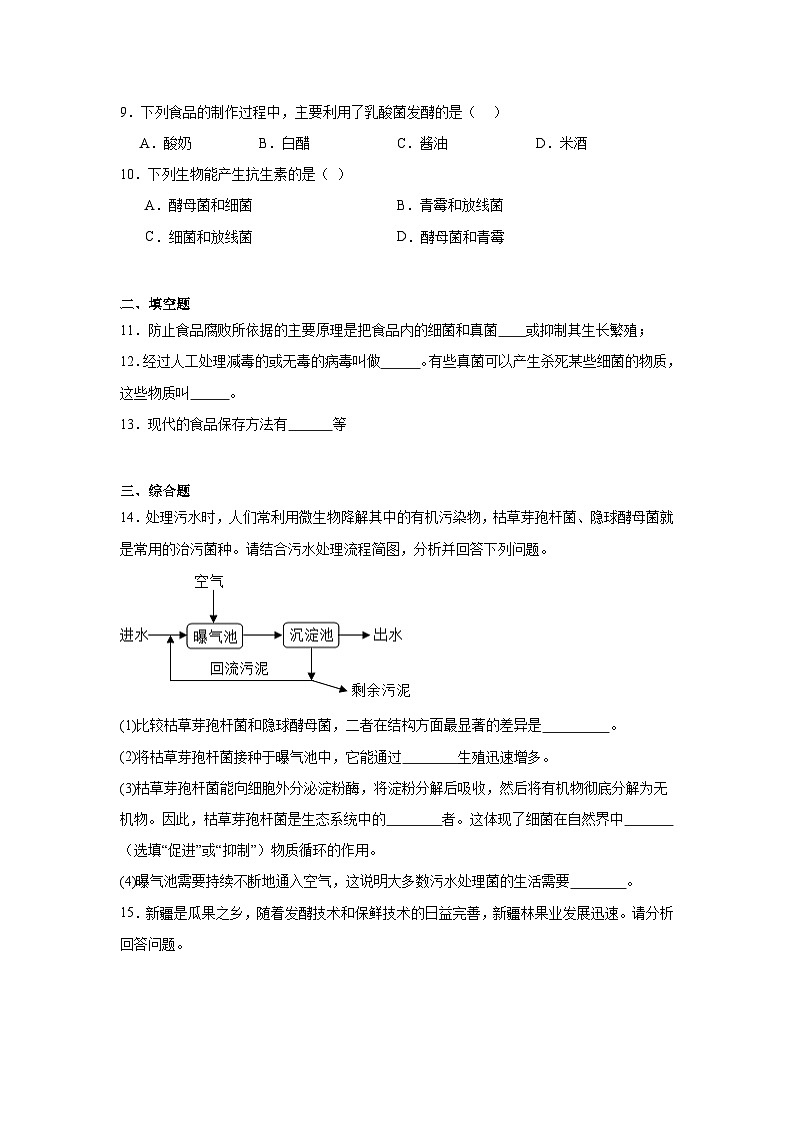 【核心素养】人教版初中生物八年级上册5.4.5《人类对细菌和真菌的利用》课件＋课时练习＋教案（含教学反思）02