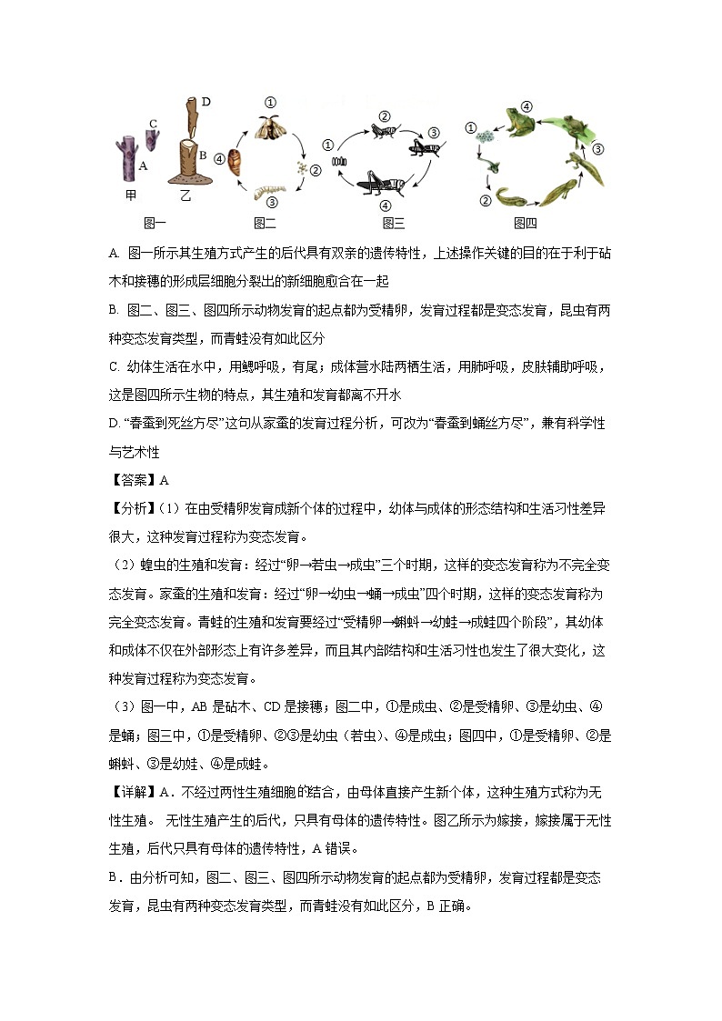 [生物]四川省德阳市广汉市2023-2024学年八年级下学期月考试题(解析版)第2页