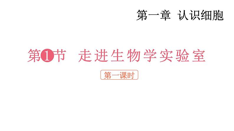 1.1 走进生物学实验室 第1课时 课件-2024-2025学年苏教版生物七年级上册01