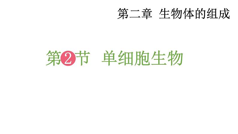 2.2 单细胞生物 课件-2024-2025学年苏教版生物七年级上册01