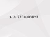 鲁教版（五四制）初中生物七年级上册 第3章 第2节第1课时  发生在肺内的气体交换  课件