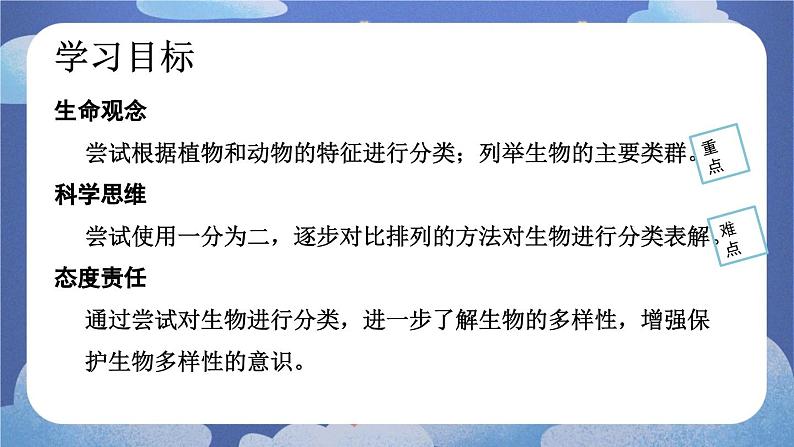 6.1.1  尝试对生物进行分类-2024-2025学年生物八年级上册同步备课高效课件第3页