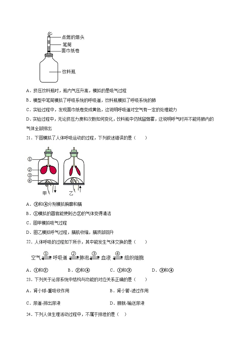 江苏省南京市联合体2023-2024学年七年级下学期期末生物试题（含答案解析）03