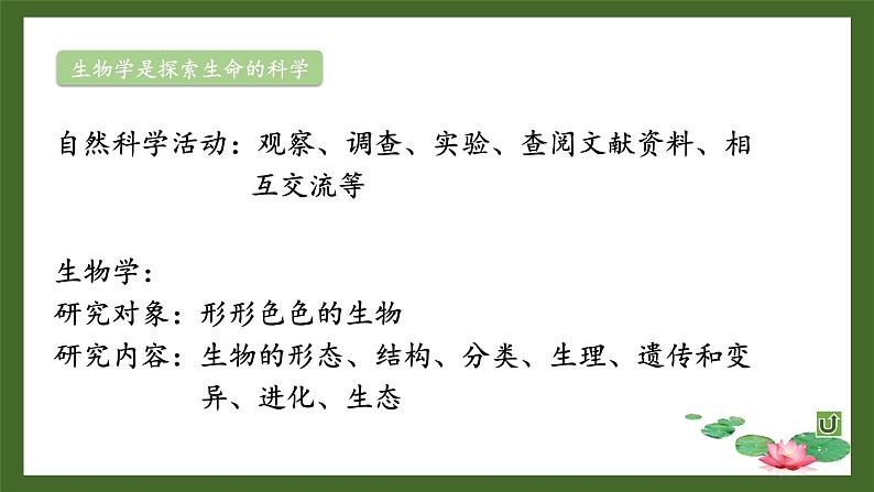 第1章 认识生物和生物学 单元复习 课件--2024-2025学年北师大版生物七年级上册07