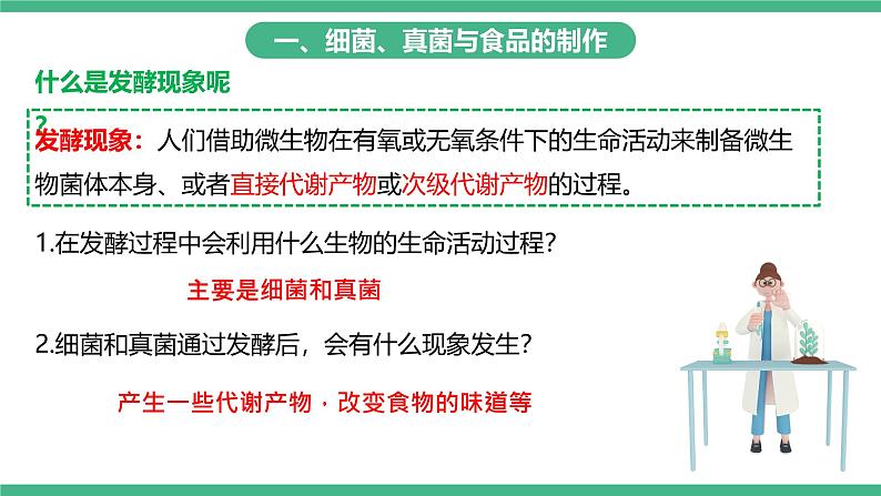 人教版八年级生物上学期  5.4.5《人类对细菌和真菌的利用》课件第4页