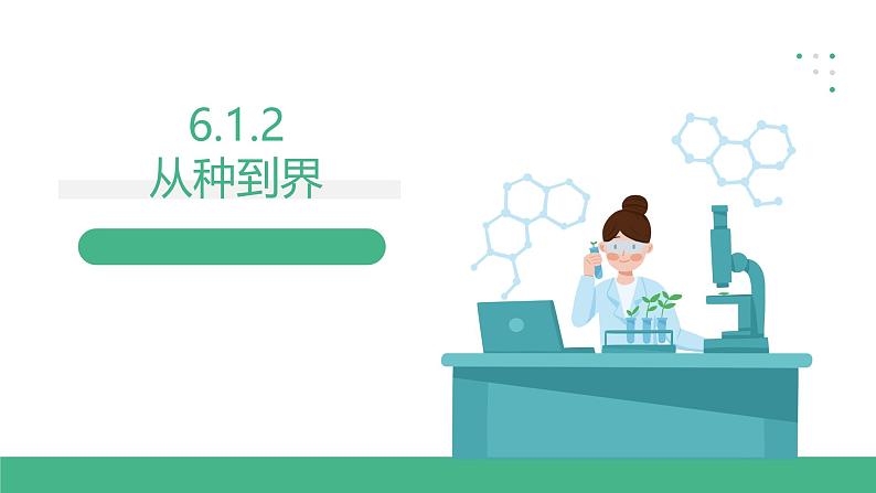 人教版八年级生物上学期  6.1.2《从种到界》课件+素材01