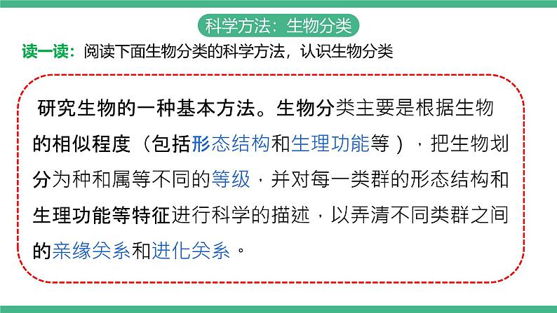 人教版八年级生物上学期  6.1.2《从种到界》课件+素材04