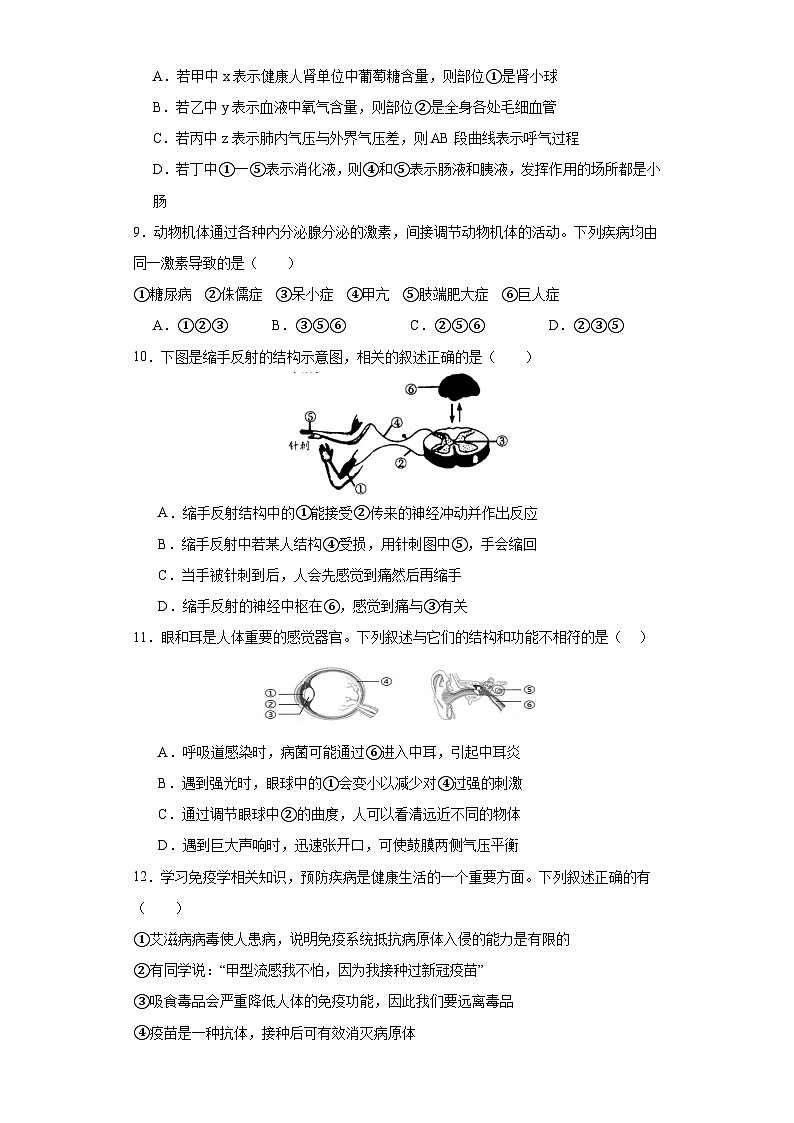 2024年山东省菏泽市巨野县中考二模生物试题03