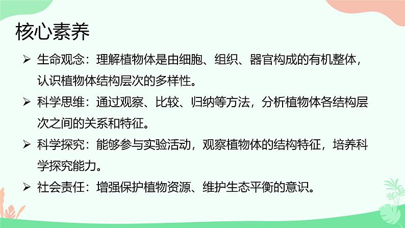 【核心素养】人教版初中生物七年级上册1.3.3《植物体的结构层次》课件＋教案（含教学反思）+学案02