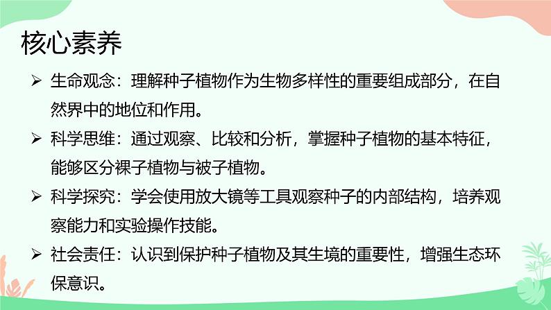 【核心素养】人教版初中生物七年级上册2.1.2《种子植物》课件第2页