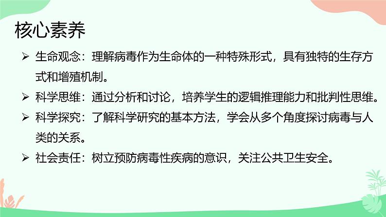 【核心素养】人教版初中生物七年级上册2.3.4《病毒》课件＋教案（含教学反思）+学案02