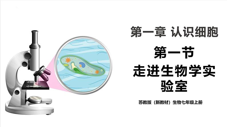 【新教材】苏教版生物七年级上册1.1.1走进生物学实验室 课件+学案（含答案）01