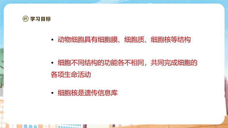 【新教材】苏教版生物七年级上册1.1.2动物细胞的结构与功能 课件+学案（含答案）02