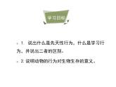 鲁科五四版八年级上册 7.2.2 先天性行为和学习行为（第1课时） 课件