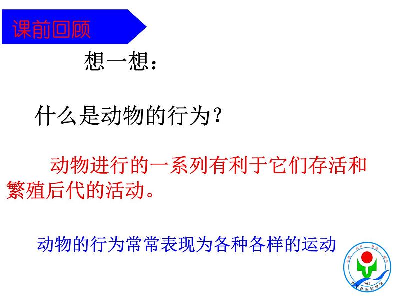 生物鲁科五四版八年级上册 7.2.2先天性行为和学习行为 课件01