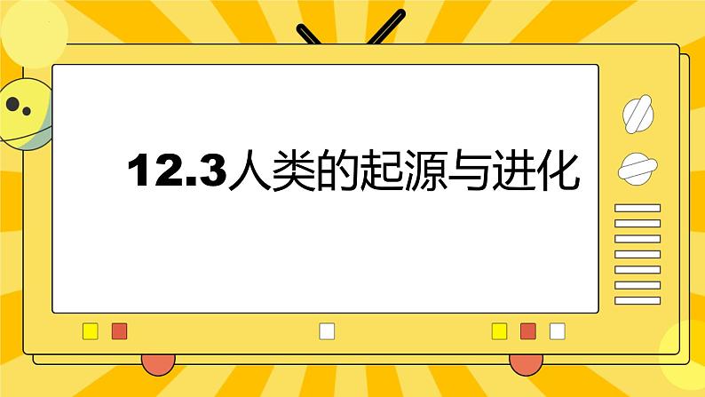 北京版生物八年级上册 12.2人类的起源与进化 课件01