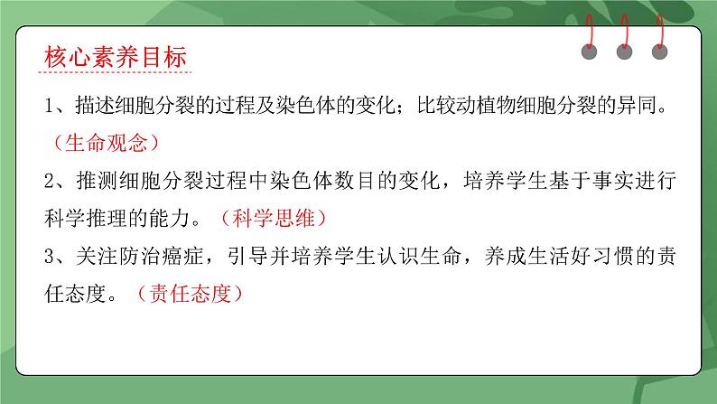 人教版（2024）生物七上：1.3.1 细胞通过分裂产生新细胞（课件+教案）02