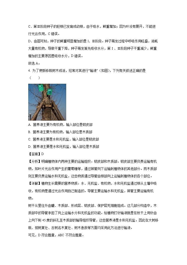 [生物][期末]山东省滨州市滨城区2023-2024学年八年级上学期期末试题(解析版)03