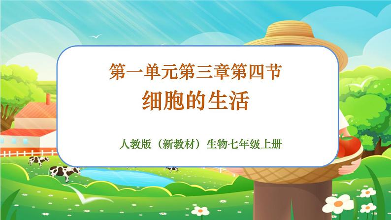 【新教材新课标】人教版生物七上1.2.4细胞的生活 课件+教案+习题（含答案）01