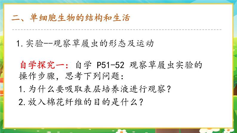 【新教材新课标】人教版生物七上1.3.4 单细胞生物 课件+教案+习题（含答案）05