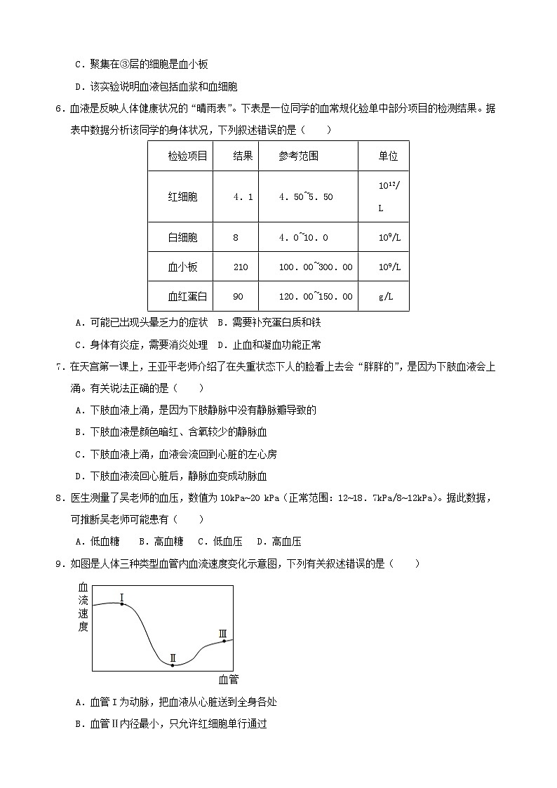 2024-2025学年八年级生物上学期第一次月考模拟卷（苏科版）第3页