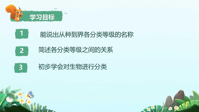 初中生物人教版八年级上册第二节 从种到界 课件02