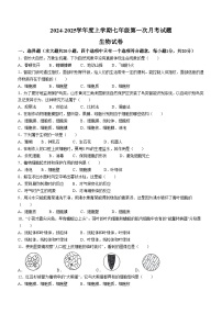 黑龙江省哈尔滨市双城区乐群乡中学2024-2025学年七年级上学期9月月考生物试题