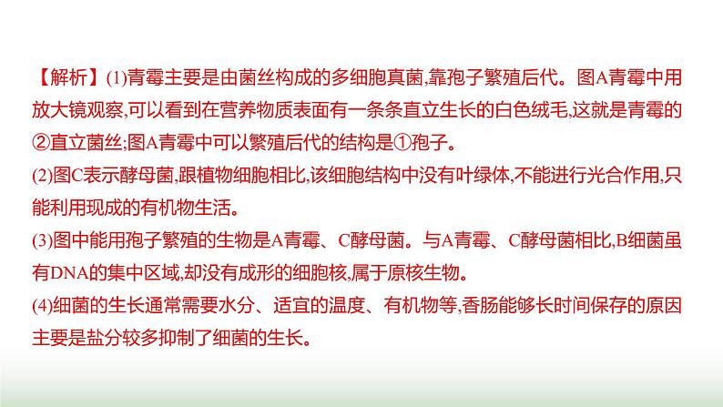 人教版八年级生物上册题型一识图理解题课件第4页