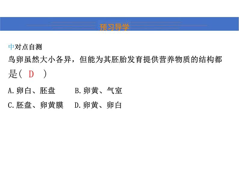 第七单元 鸟的生殖和发育课件初中生物人教版八年级下册07