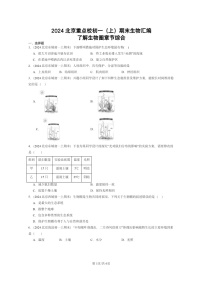 [生物]2024北京重点校初一上学期期末真题分类汇编：了解圈章节综合