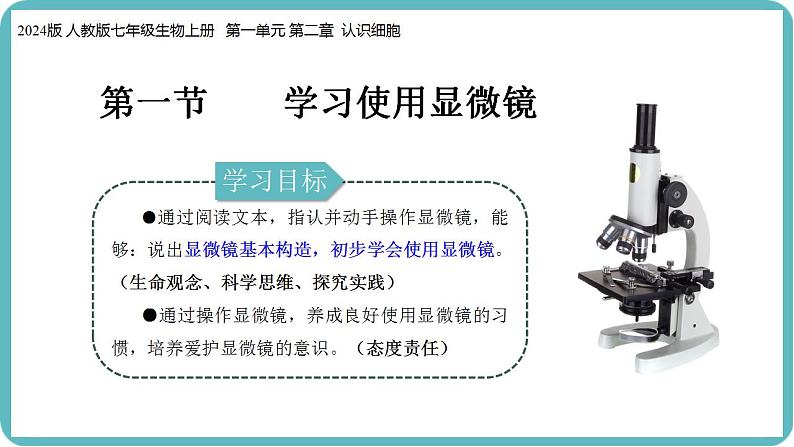 1.2.1 学习使用显微镜课件--2024-2025学年人教版（2024）生物七年级上册第2页