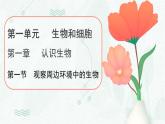 1.1.1观察周边环境中的生物课件---2024-2025学年人教版（2024）生物七年级上册
