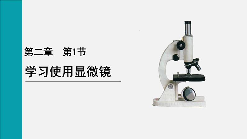 1.2.1学习使用显微镜课件--2024-2025学年人教版（2024）生物七年级上册第1页