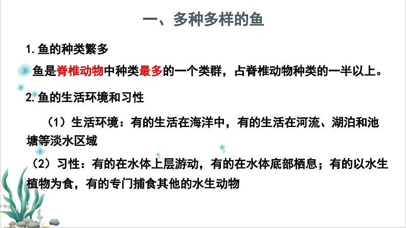 2.2.2脊椎动物——（一）鱼 课件--2024-2025学年人教版（2024）生物七年级上册第5页