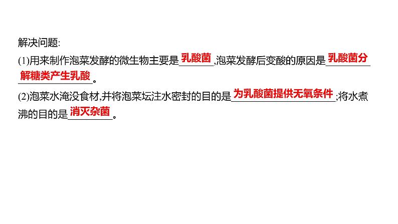 综合实践项目2　利用细菌或真菌制作发酵食品 (学案课件) ---2024-2025学年人教版（2024）生物七年级上册07