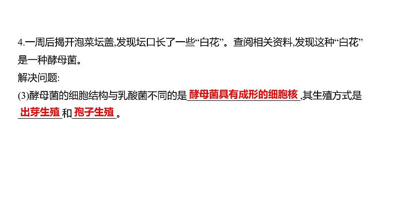 综合实践项目2　利用细菌或真菌制作发酵食品 (学案课件) ---2024-2025学年人教版（2024）生物七年级上册08