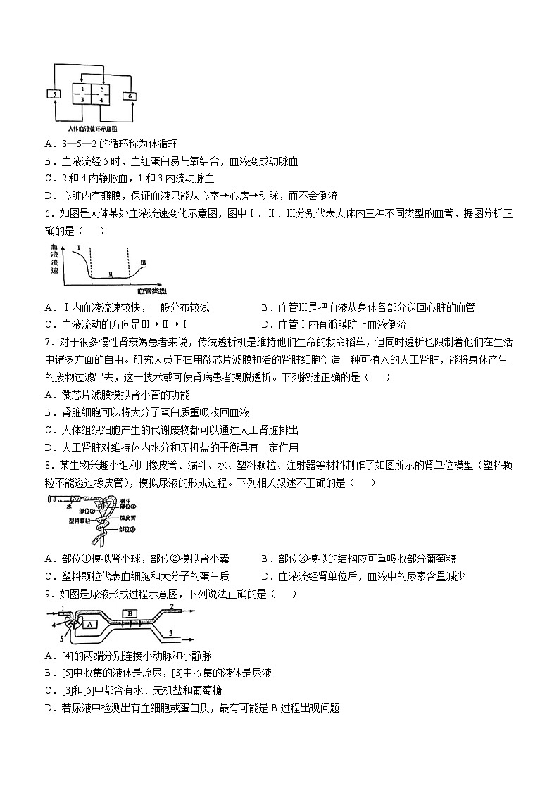 江苏省南通市田家炳初级中学2024-2025学年八年级上学期10月份月考生物试题02