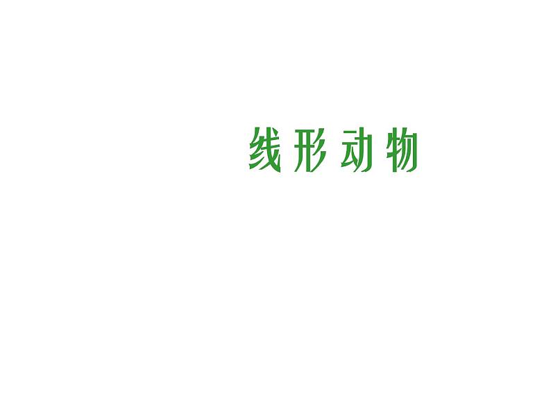 2024---2025学年度人教版八年级上册生物5.1.2线形动物和环节动物课件第1页