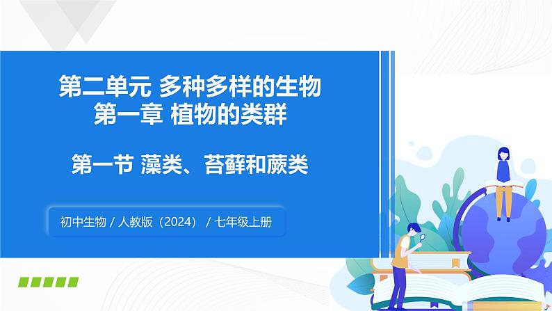 2.1.1 藻类、苔藓和蕨类-初中生物七年级上册 同步教学课件（人教版2024）第1页