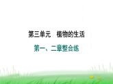 冀少版八年级生物上册第三单元第一、二章整合练课件